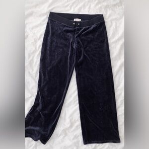 Juicy Couture Black Velvet Joggers